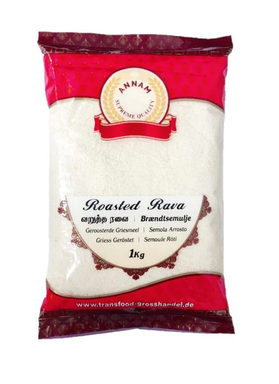 Roasted Rava 1kg / Gerösteter Griess 1kg