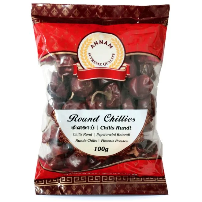 Round Chilli Whole 100g Annam