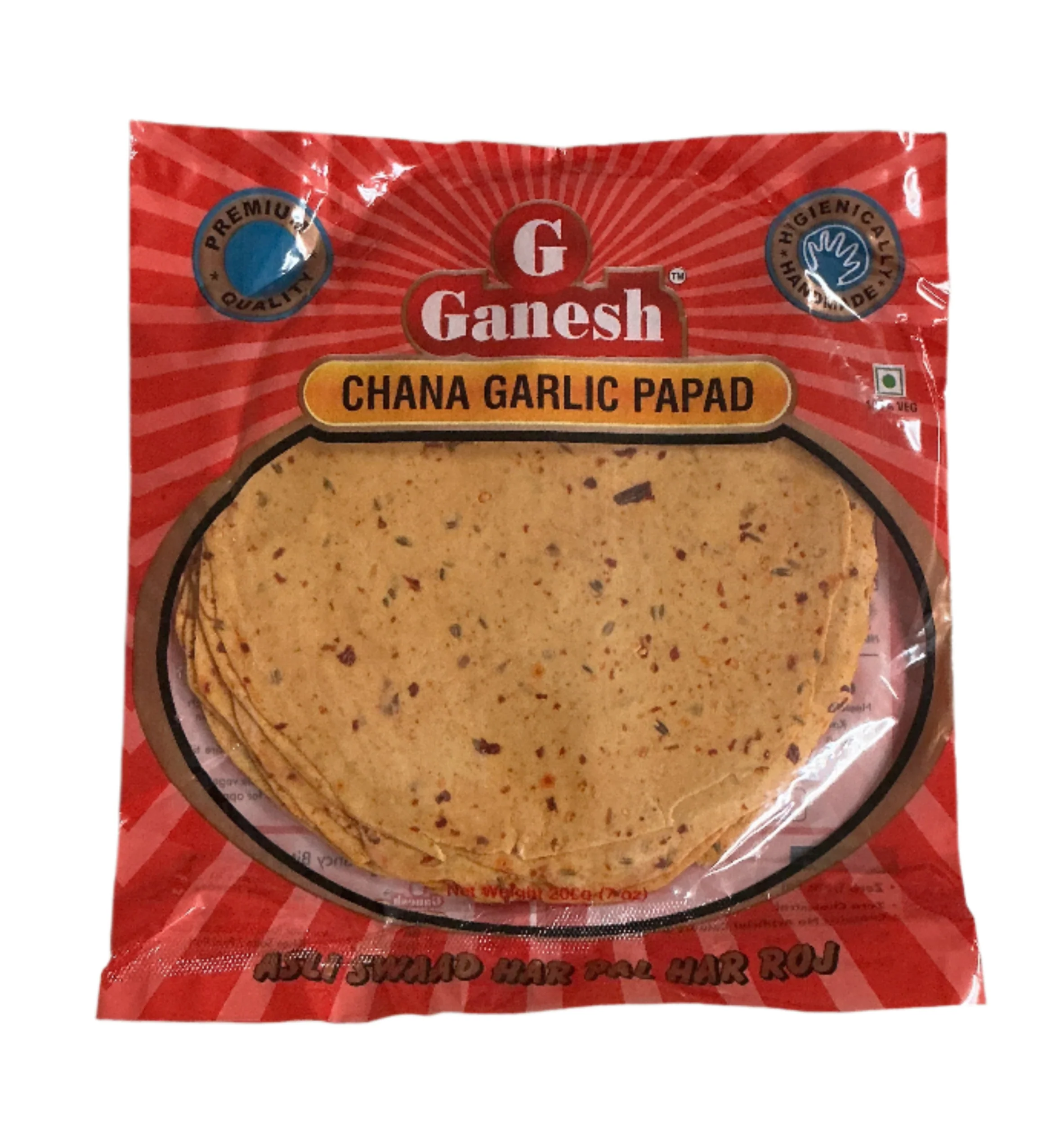 Chana Garlic Papad 200g