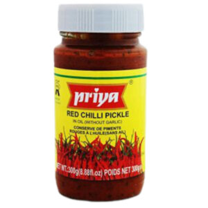 Red Chilli Pickle Without Garlic 300g Priya