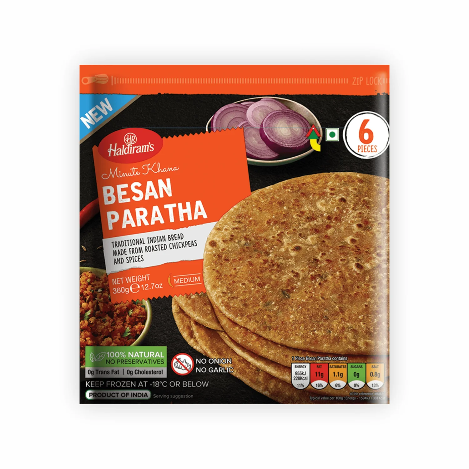 Besan Paratha 6piece *