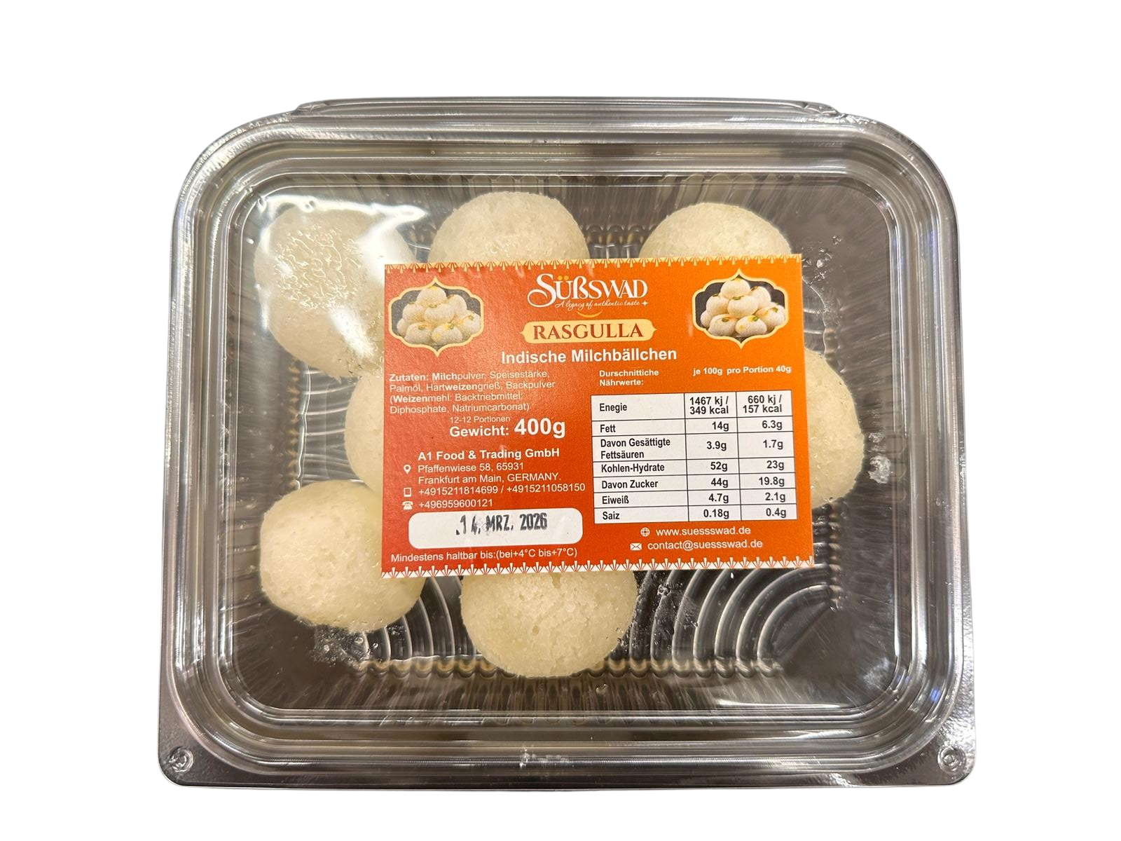Rasgulla 500g (F)