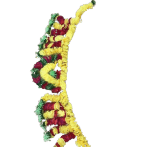 Artificial Flower Mala 1.5Meter  Yellow/Red/Green (MA2)