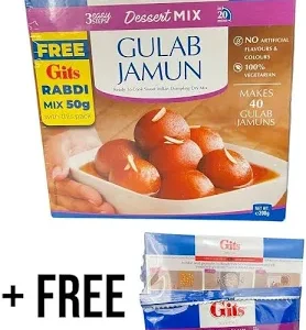 Gulab Jamun Gits 200g + FREE Rabdi 50g