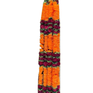 Artificial Flower Mala 1.5Meter Orange/Red  (MA3)